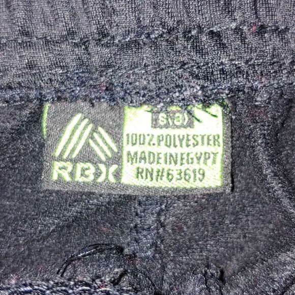 RBX black drawstring fleece lined cuffed sweatpants Sz S (8) NWOT - Picture 6 of 7